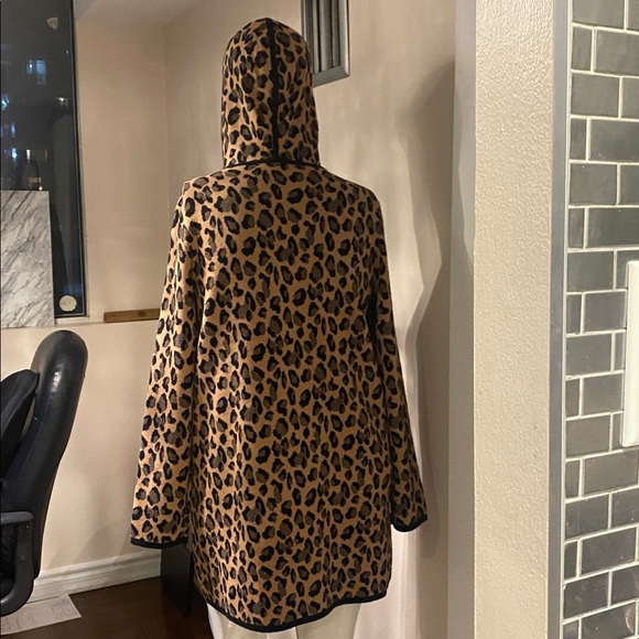 Leopard Print Hooded Jacket L - Picture 6 of 11